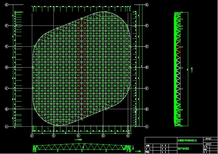 阆中杭州转塘中学网架设计