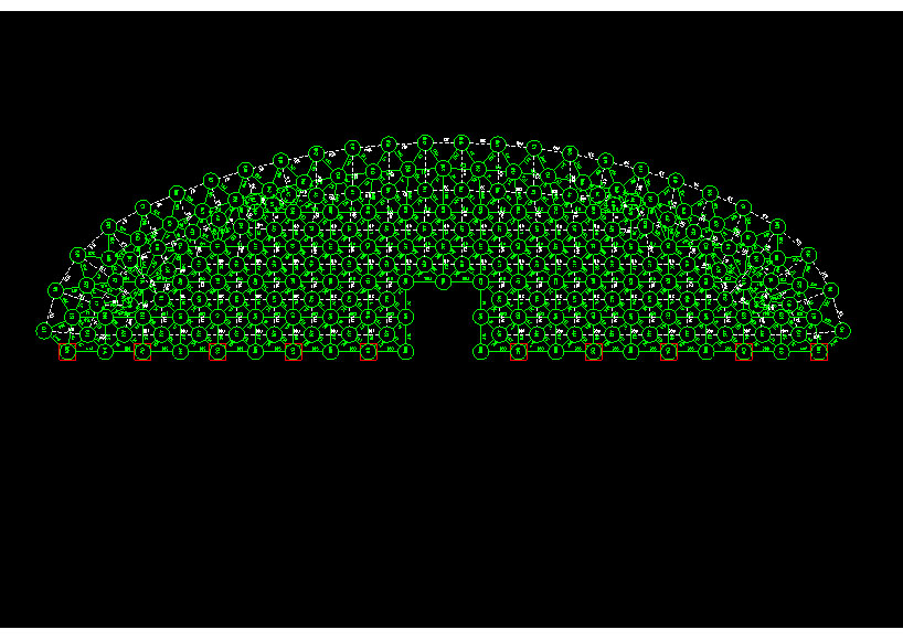 阆中锡林浩特91跨，1000米长干煤棚网架设计